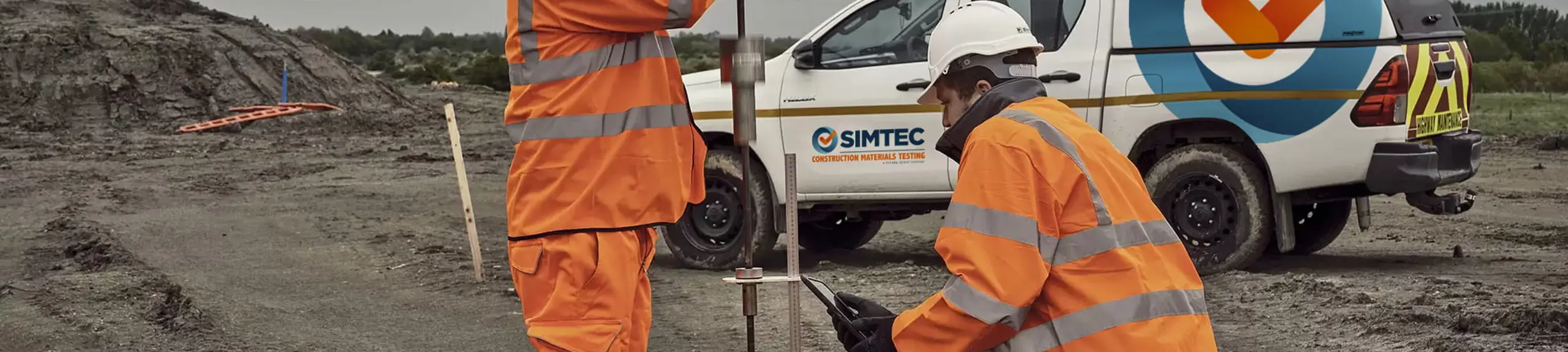 Simtec engineers testing on site